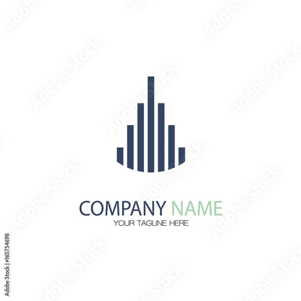 Fototapeta Building Construction Logo