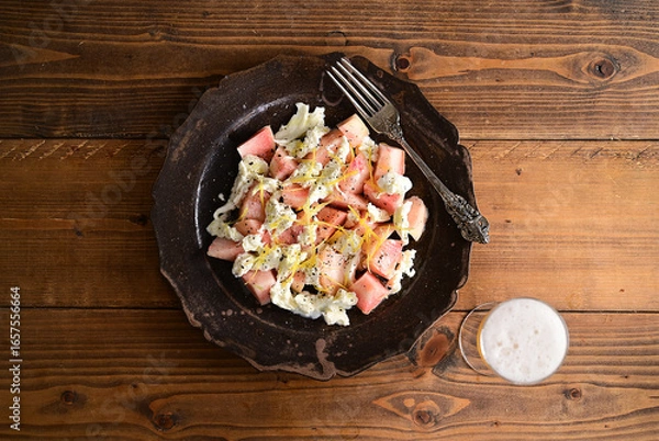 Fototapeta モモモッツァレラ