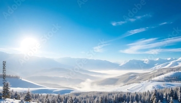 Obraz winter mountain landscape