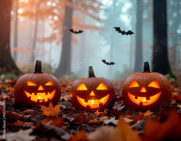 Obraz halloween jack o lantern