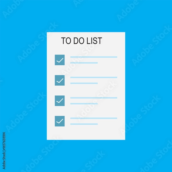 Fototapeta To do list, list planning concept for business
