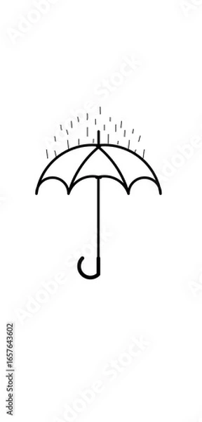 Obraz umbrella on white background