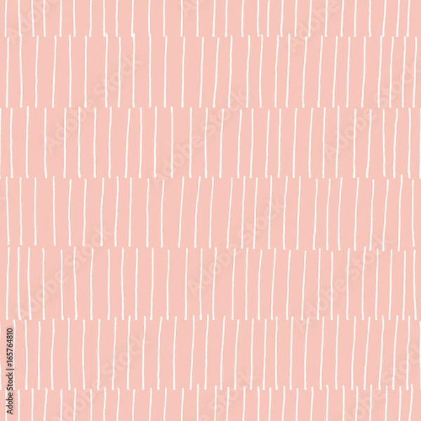 Fototapeta kbecca_vector_millenialpink_handdrawn_lines_pattern_seamless_tile
