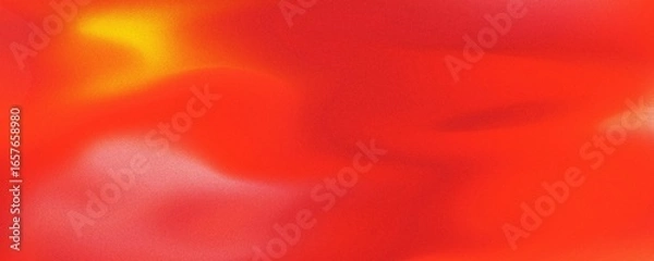 Fototapeta Abstract background of red sparkling waves with stripes effect in the dark. Refraction of wavy striped glass.