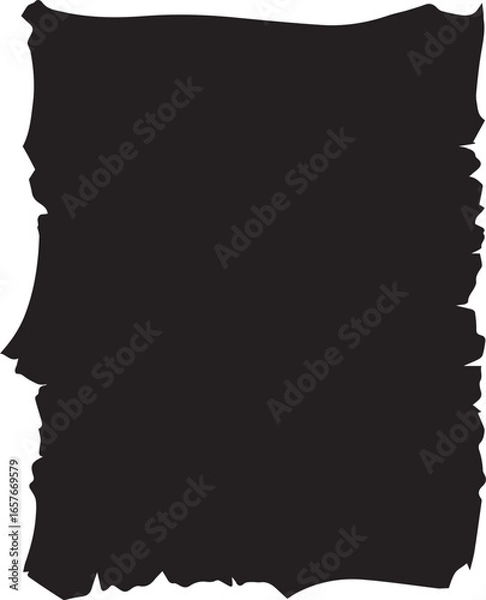 Fototapeta Torn Paper Edge Silhouette for Design Backdrops