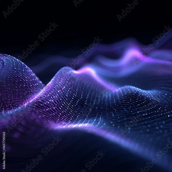 Obraz Digital Waveform: Abstract Data Visualization