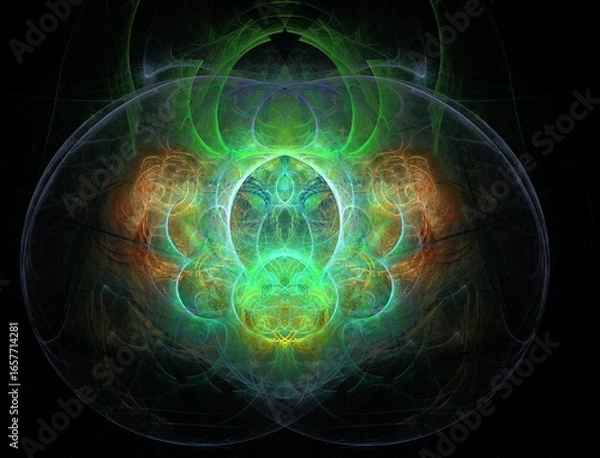 Obraz Imaginatory fractal abstract background Image