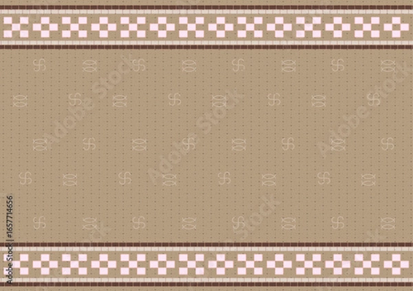 Fototapeta 沖縄ミンサー113 宮古のハジチ