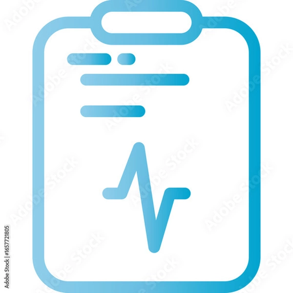 Fototapeta Medical report showing health analysis and patient data