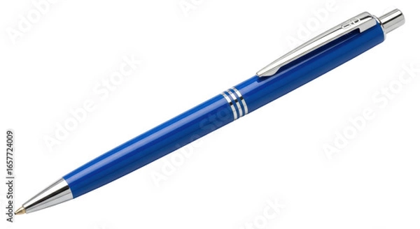 Fototapeta Isolated Blue Ballpoint Pen