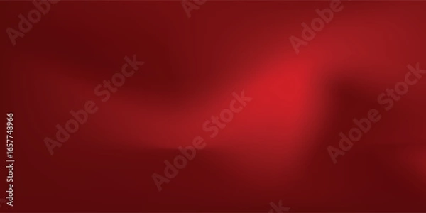 Obraz Abstract red gradient background, light and shadow on the backdrop with dimensions,  background