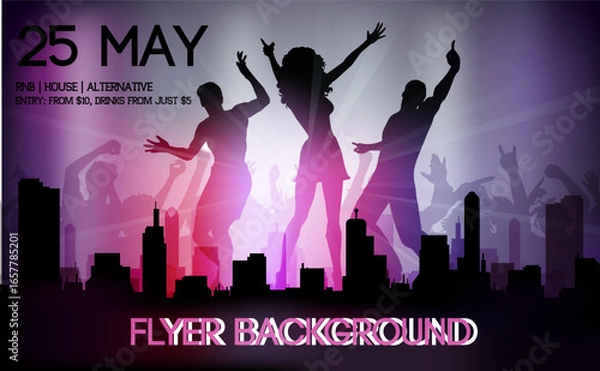 Obraz club_flyer_background