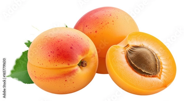 Fototapeta Isolated Apricots