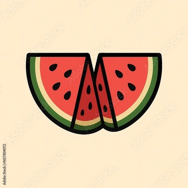 Obraz slice of watermelon