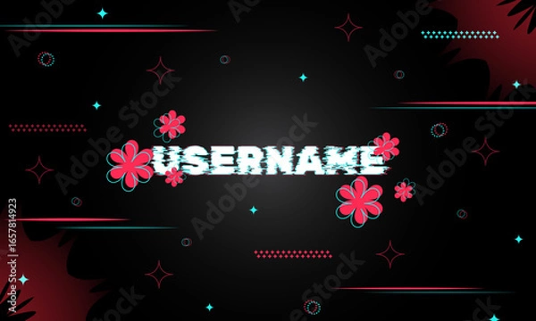 Fototapeta Background Theme for Tiktok: Beautiful, Simple, Elegant, Modern Flowers