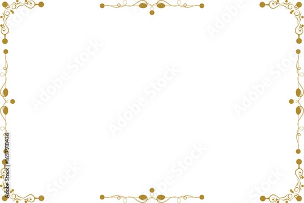 Obraz Creative simple vertical border and Frame, Transparent border	