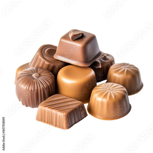 Obraz chocolate candy isolated on white or transparent background