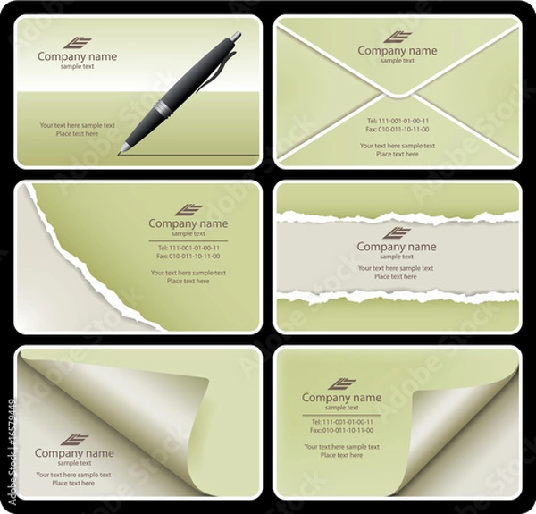 Obraz Business card set 9
