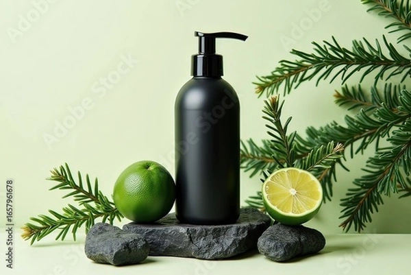 Fototapeta Ai dispenser di un sapone alla profumazione di limone 02