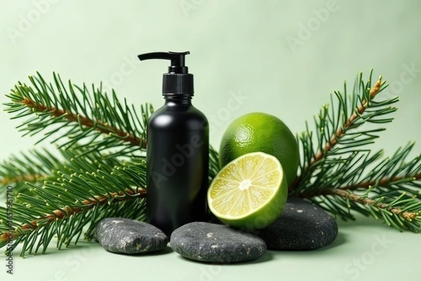 Fototapeta Ai dispenser di un sapone alla profumazione di limone 01