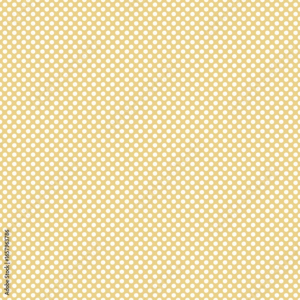 Fototapeta Seamless pattern with yellow polka dots.