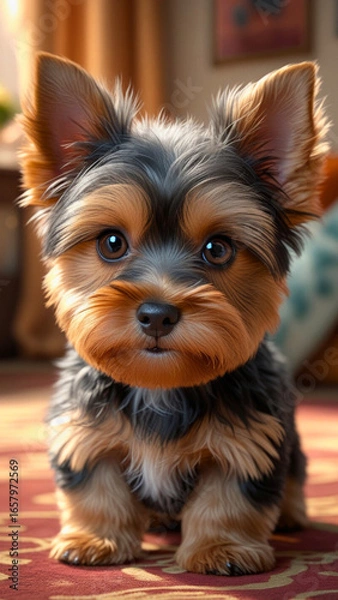 Obraz  adorable Yorkshire Terrier puppy