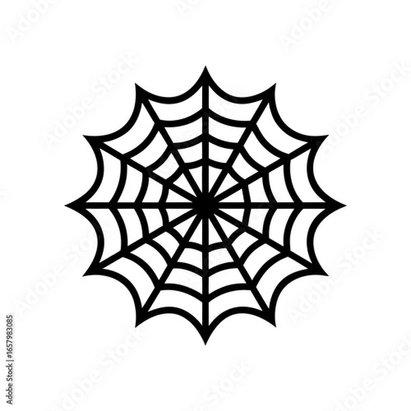 Fototapeta Spiderweb halloween vector