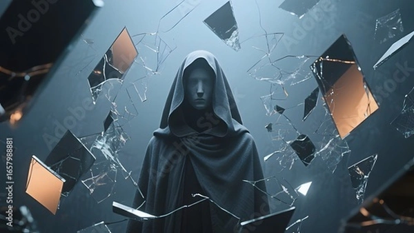 Fototapeta depression psychology abstract art, suppressing sadness