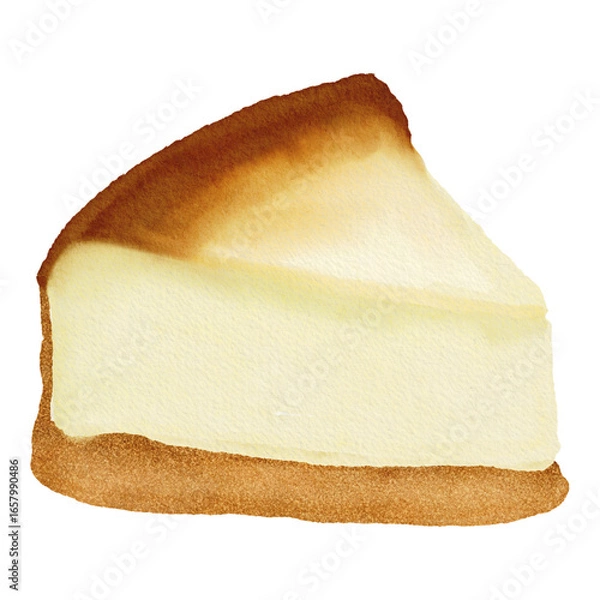 Obraz Delicious cheesecake Dessert Vector Design