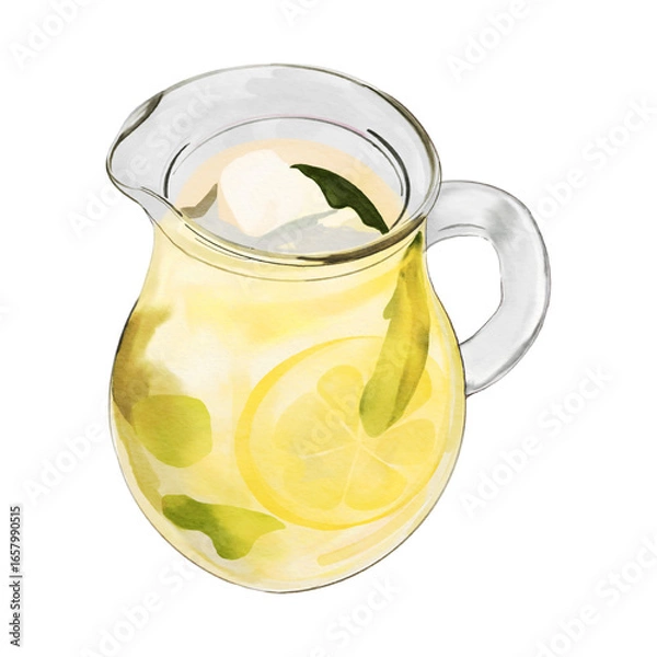 Fototapeta Lemon Fruit Ade Juice Design Vector Illustration