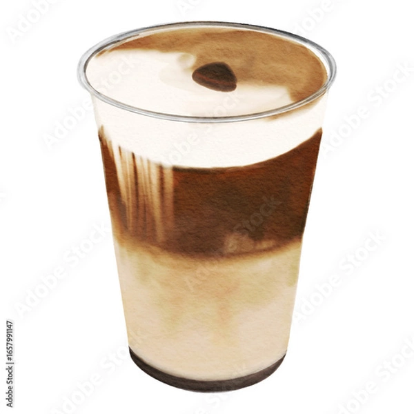 Obraz Einspanner Coffee Cafe Latte Beverage Dessert Vector Design