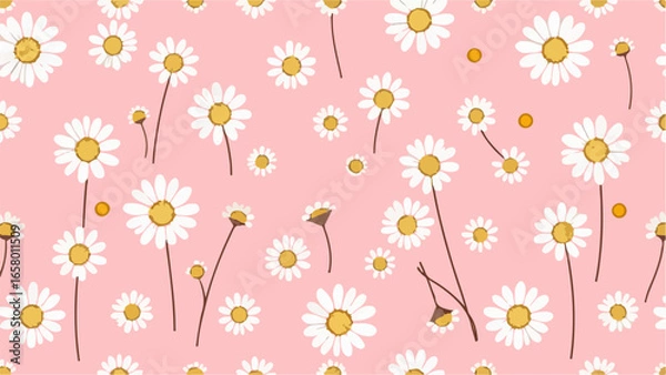 Fototapeta seamless floral pattern
