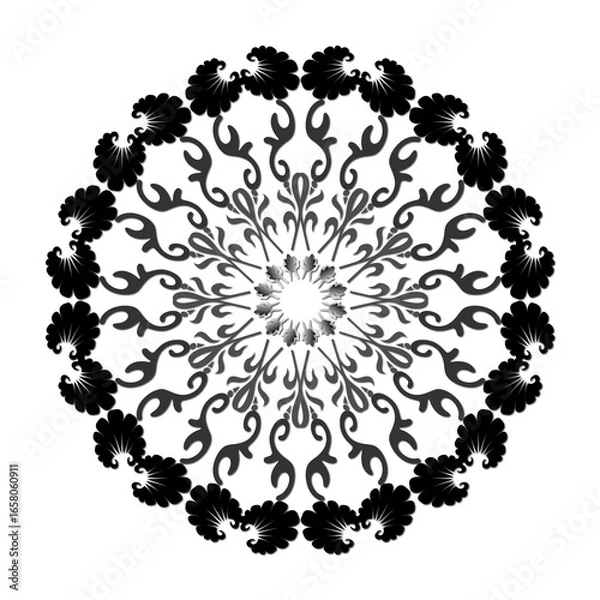 Fototapeta Evil eye beads follow each other's mandala patterns, blue evil eye beads