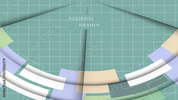 Obraz Gradient dynamic lines grid background