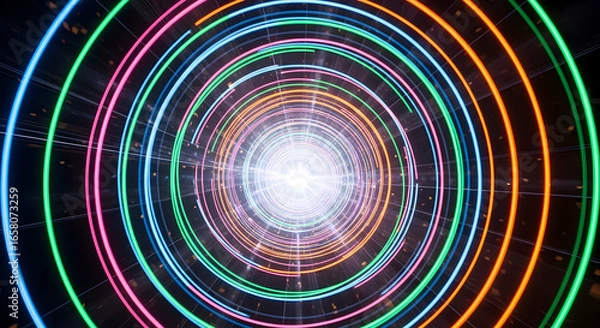 Fototapeta Abstract colorful circles