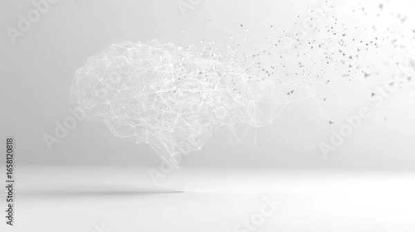 Fototapeta Abstract representation of a network structure.