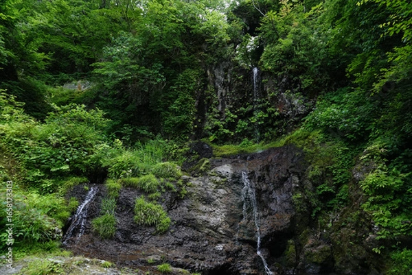 Obraz 山形県_南陽市_くぐり滝