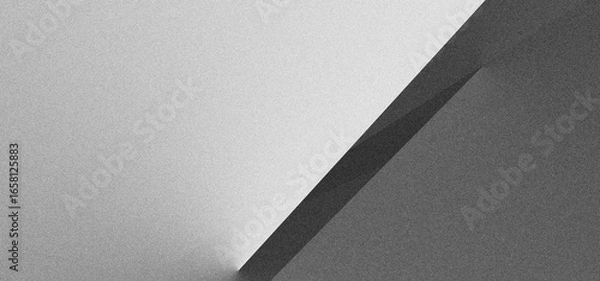 Fototapeta Black white grainy background, monochrome gray noisy texture dark grunge banner, header poster cover backdrop design	
