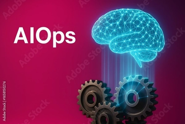 Obraz AIOps Neural Optimization System Visualizing Automated Performance for IT Operations Management
