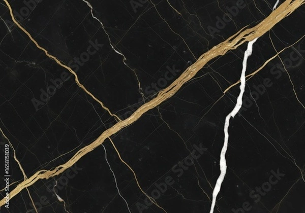 Obraz Ancient tree bark with rusty metal under a stormy night sky with lightning and electric energy