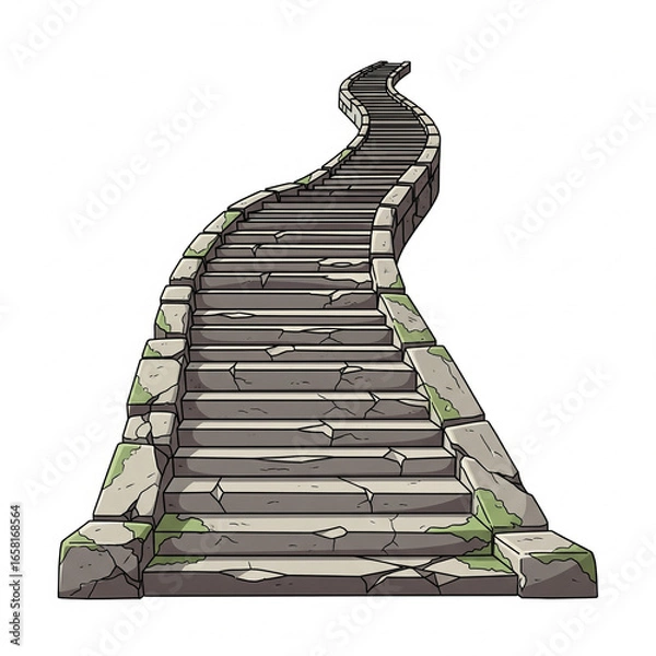 Obraz tangga naik usang