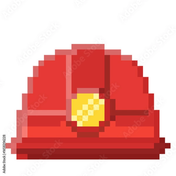 Obraz Fire fighter Items 2d 32 bit Pixel Art Style 