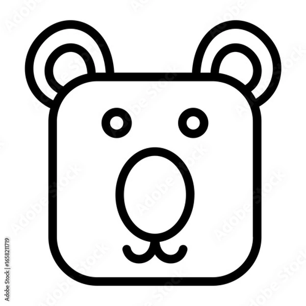 Fototapeta koala icon design