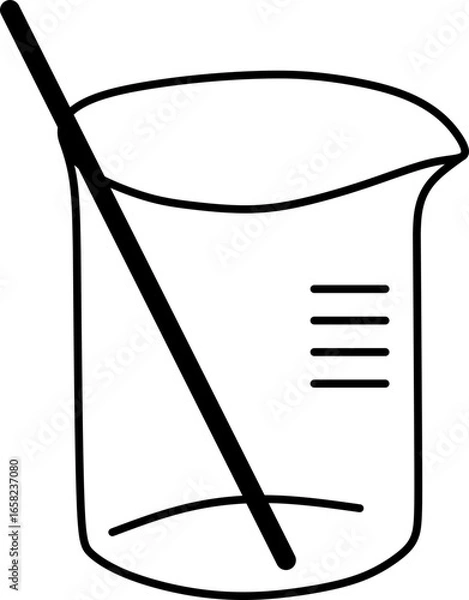 Obraz ChemistryEquipment BeakerWithRod