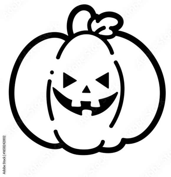 Obraz spooky jack o lantern, layered cut file, halloween clip art
