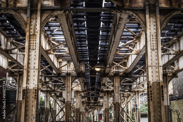 Obraz Underneath a subway overpass