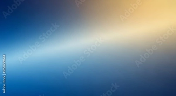 Obraz Abstract gradient of blue and yellow with a bright light streak