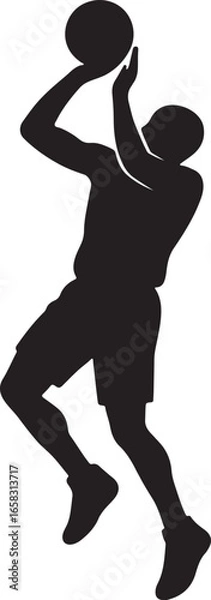 Obraz Basketball Player Vector Icon