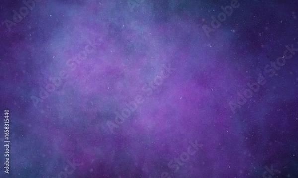 Fototapeta Abstract galaxy background in shades of purple and blue, resembling outer space with star-like textures, perfect for digital design, wallpaper, or creative projects.