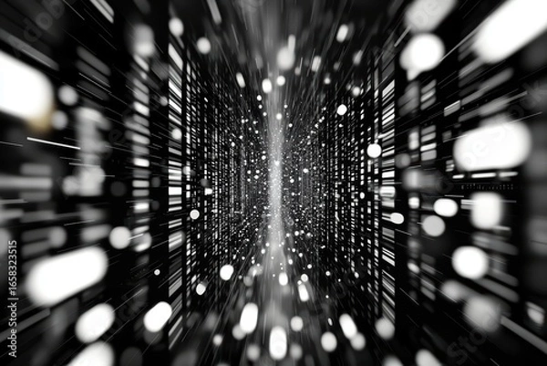 Obraz Abstract Digital Background with Light Effects and Motion Blur